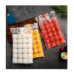 UNIVERSAL - SET 50 BOLSA PARA HIELO DESECHABLES Y FÁCIL DE USAR AUTO SELLADO