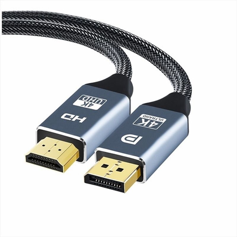 GENERICO - Cable Dp Displayport Macho A Hdmi Macho, 1.8mts  4k/ Pc, Mac