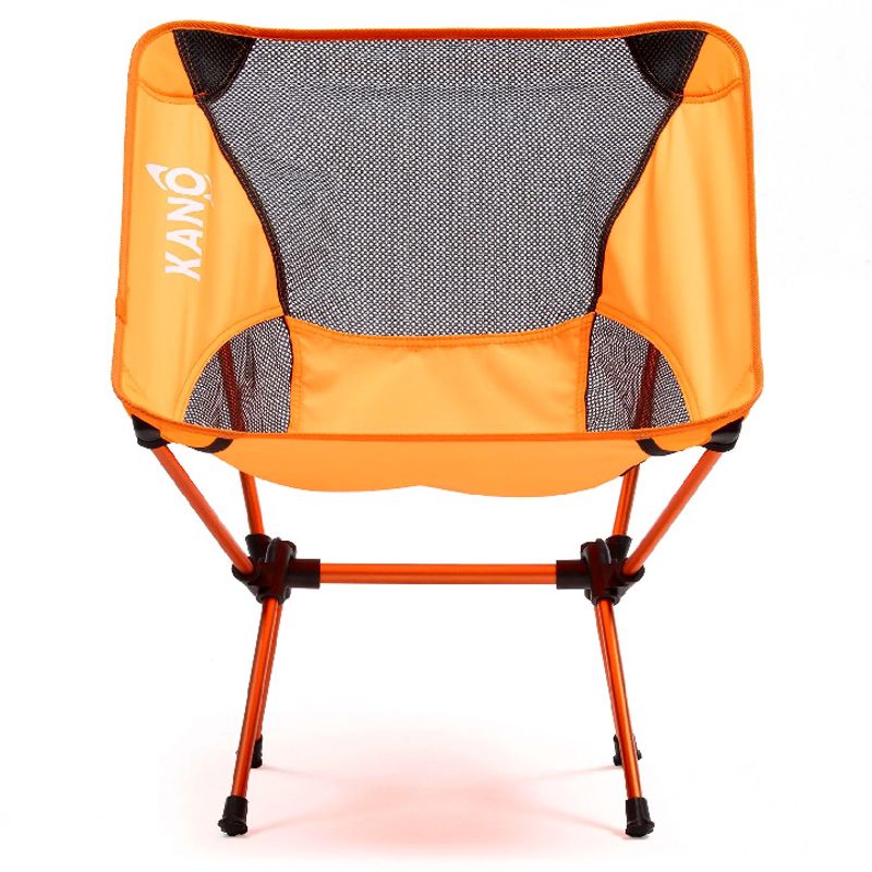 KANO - Silla Plegable Para Camping Liviana Naranjo Fluor Kano