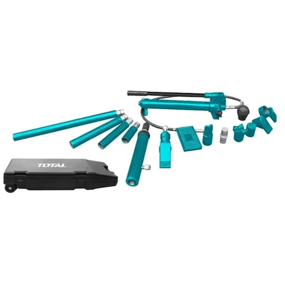 TOTAL TOOLS - Gata Porto Power Hidraulica 10 Toneladas Con Maleta
