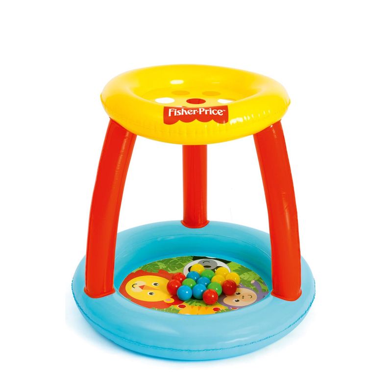 BESTWAY - Piscina con Pelotas Fisher Price Con Techo Interactivo 89X89X84Cms