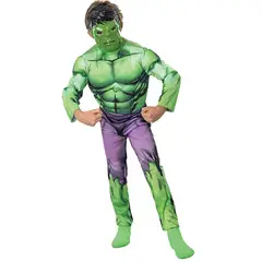 TODODISFRACESCHILE - Disfraz Hulk Con Musculos Marvel - Talla 4-6 años
