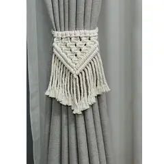 TODOHOGAR SANTIAGO DE CHILE - Set de 2 Unidades Amarra para cortina en macrame