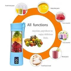 UNIVERSAL - Licuadora Portátil Recarga ble con baso para transportar color AZUL
