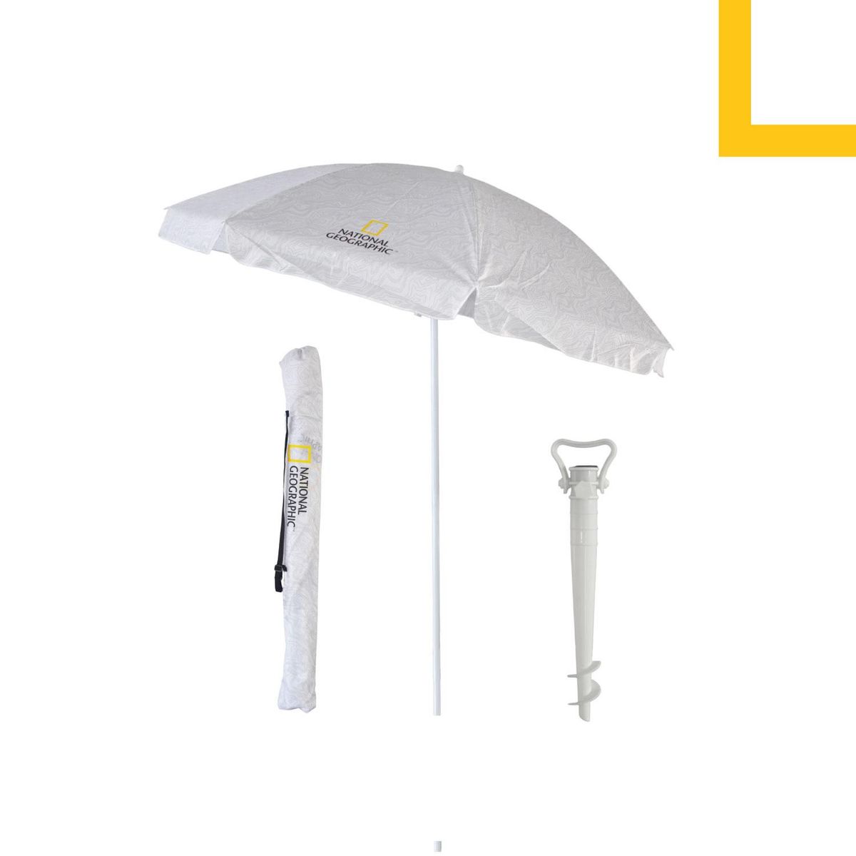 NATIONAL GEOGRAPHIC - Quitasol Blanco 250Cm National Grographic