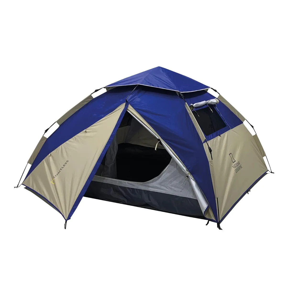 NATIONAL GEOGRAPHIC - Carpa Camping Automatica 4 Pers. Fiordland Azul Nat Geo