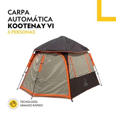 Imagen 2 del producto Carpa Camping Automatica 6 Pers. Kootenay Café Nat Geo