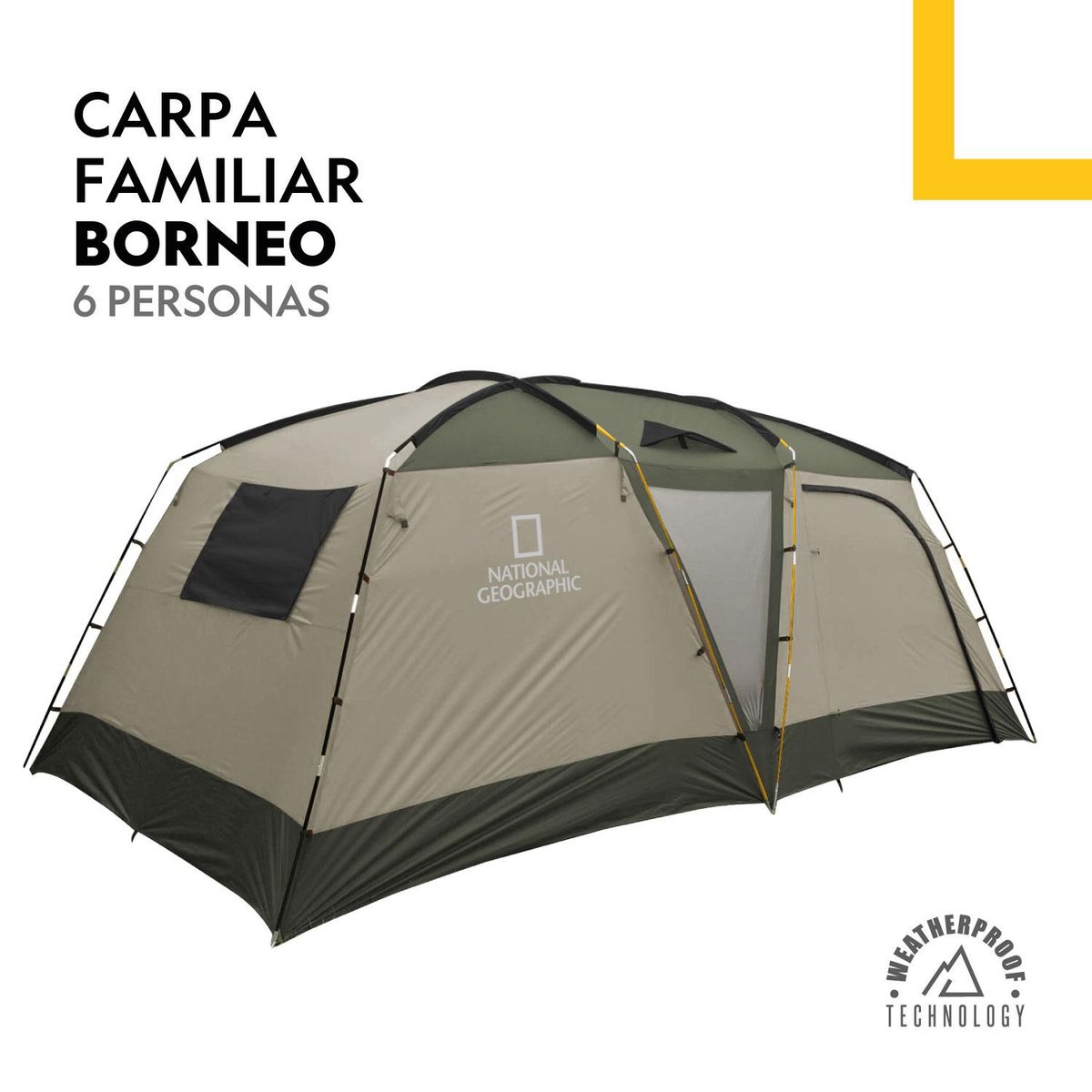 NATIONAL GEOGRAPHIC - Carpa 6 Personas Borneo National Geographic