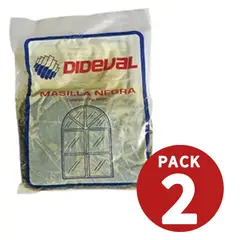 GENERICO - Pack 2 Und Masilla negra 500gr Cada Bolsa Total 2 Und