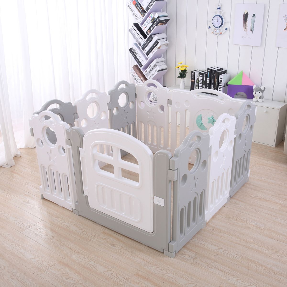BEBECO - Corral Bebe 82 Gris Musical 116x116 cms marca Bebeco