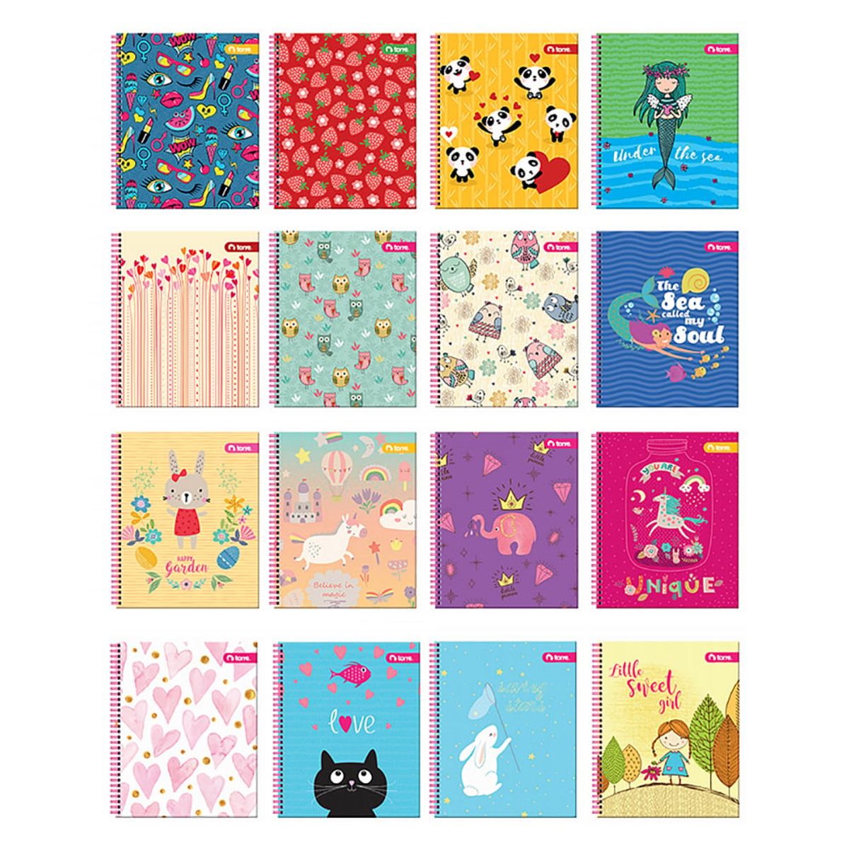 TORRE - Cuaderno Universitario Torre Clásico Femenino 10 Unidades