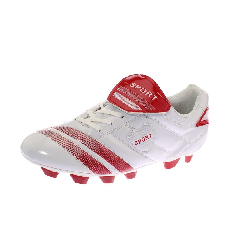 GENERICO - Zapato Futbol Para Hombre Color Blanco/Rojo