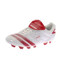 GENERICO - Zapato Futbol Para Hombre Color Blanco/Rojo