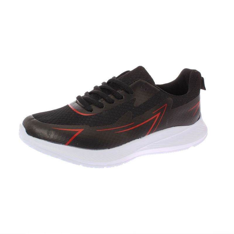 GENERICO - Zapatilla Para Hombre Color Negro/Rojo