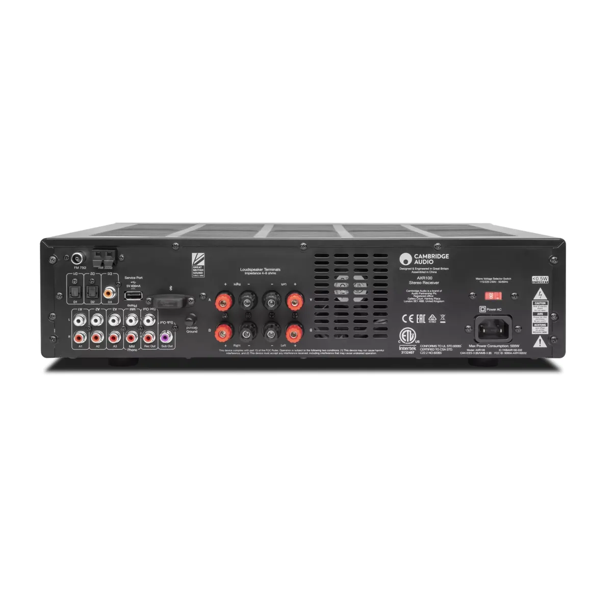 CAMBRIDGE AUDIO - AXR100 Receiver Estéreo HiFi Bluetooth AMFM Phono Cambridge Audio