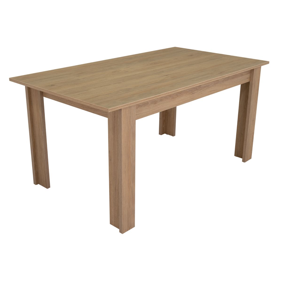 FMFURNITURE - Mesa De Comedor - Café Claro y Café Claro 75.6x160x88 cm