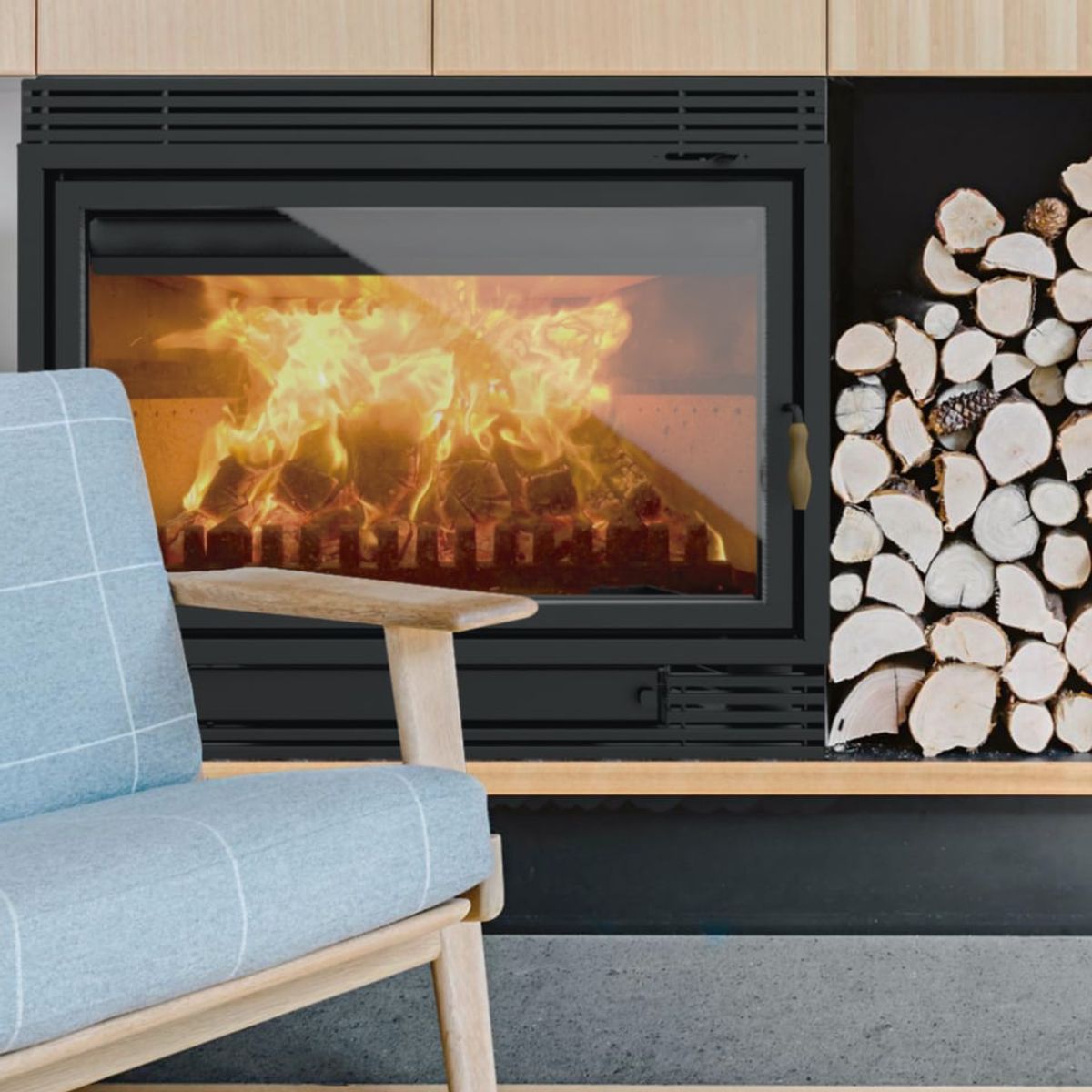 BOSCA - Calefactor Bosca A Leña Chimenea 850 27 Kw