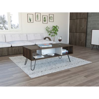 Imagen 2 del producto Mesa De Centro Café Oscuro 40x101.1x45 cm