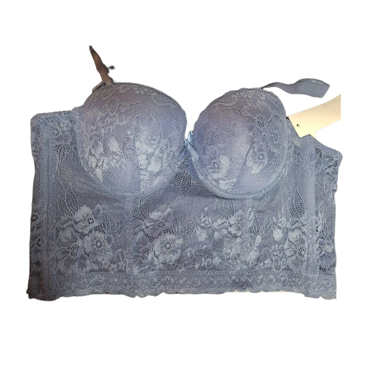 GARSIL - Sostén Brasier Con Encaje Push Up Para Mujer Com Horma Firme 6 Broches