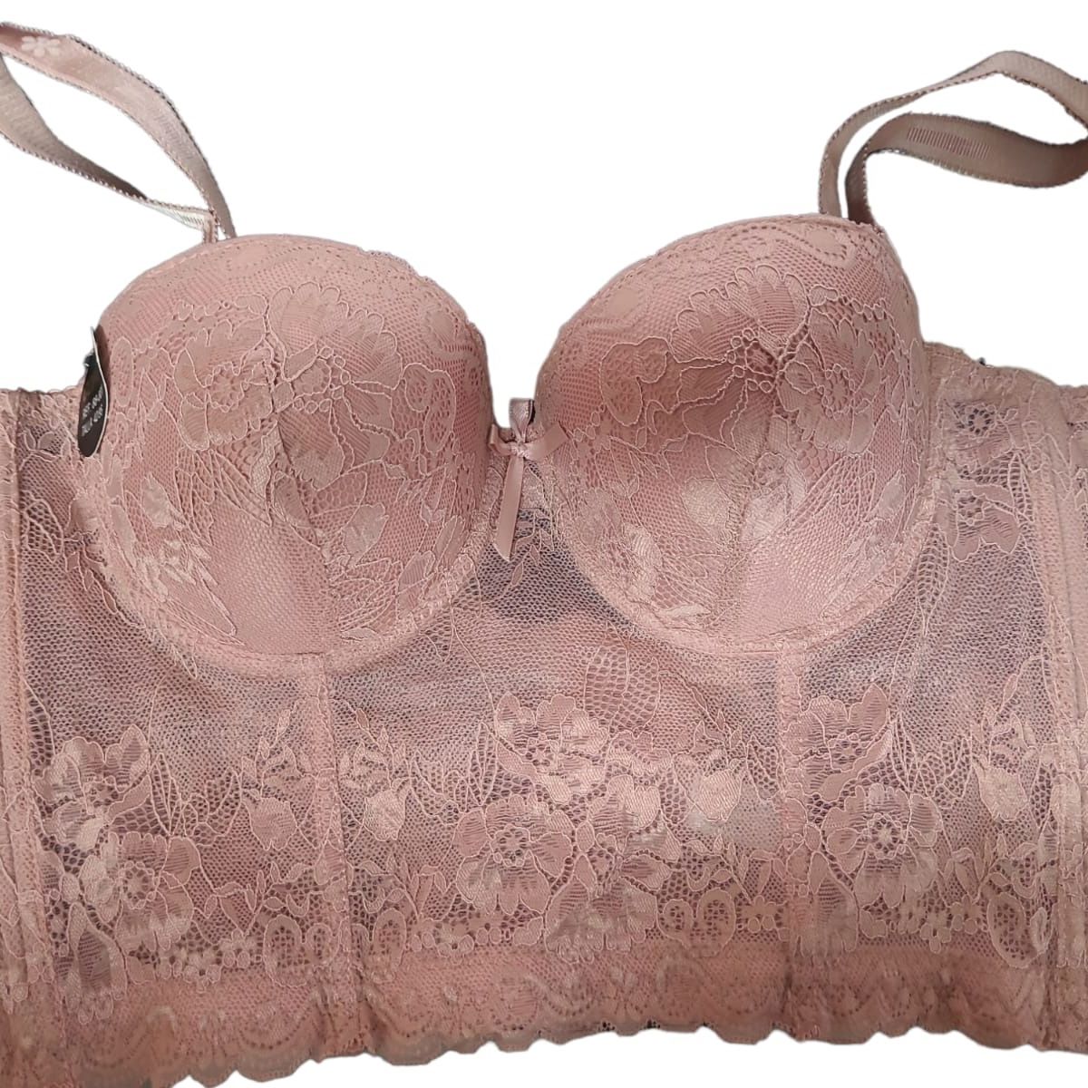 GARSIL - Sostén Brasier Con Encaje Push Up Para Mujer Com Horma Firme 6 Broches