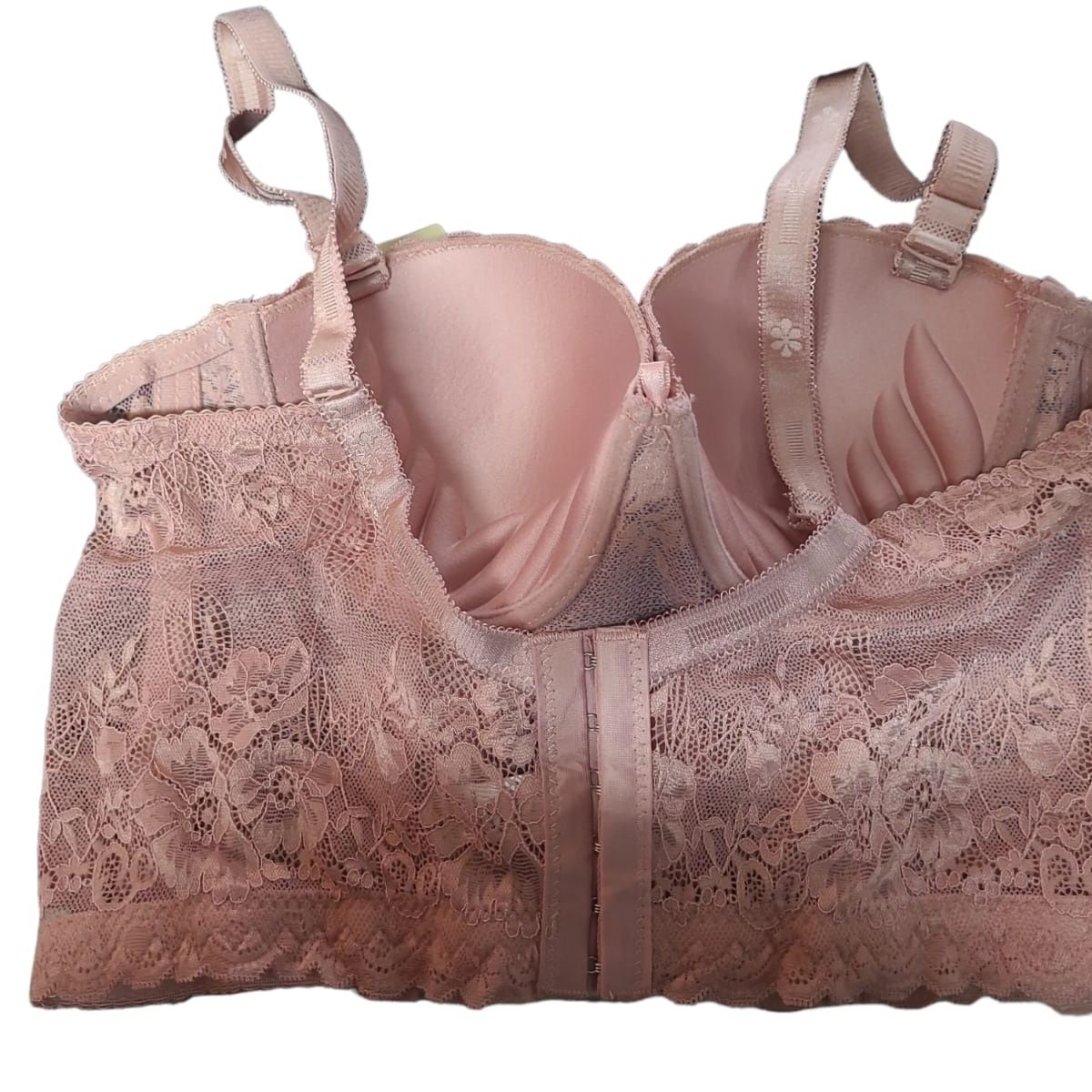 GARSIL - Sostén Brasier Con Encaje Push Up Para Mujer Com Horma Firme 6 Broches