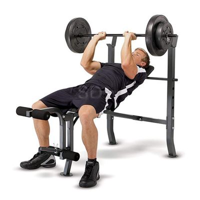 Imagen 2 del producto Press Banca + 40 LB Barra Recta Set Curl Leg Marcy2080
