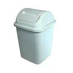 BLOCCARE - Basurero Plástico De 10 Litros Blanco