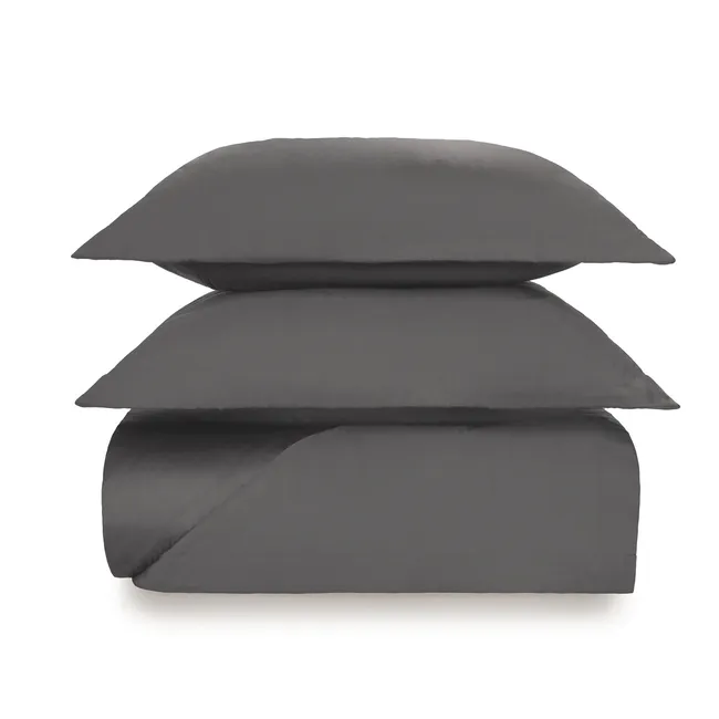 KARSTEN - Cubreplumón Karsten Liss 1.5 plazas Grafito 180 hilos