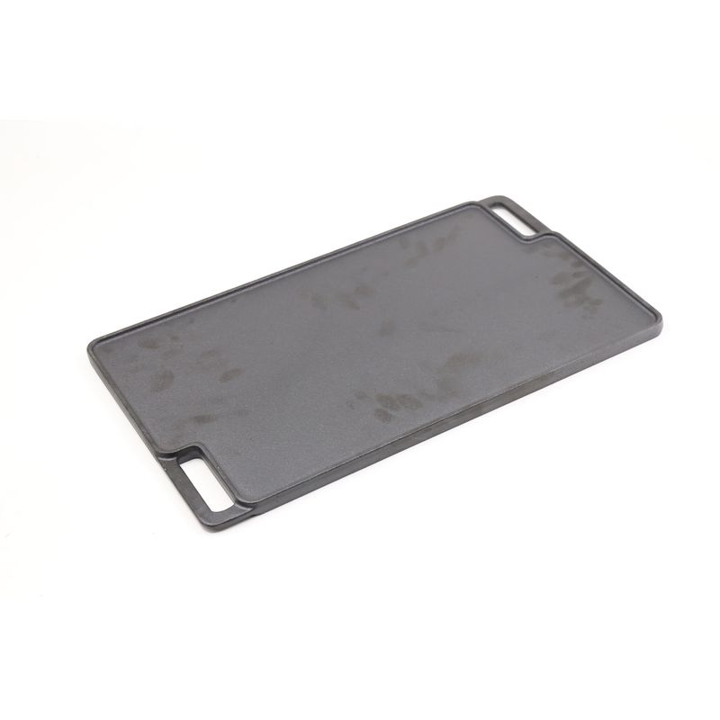 KITCHEN PLUS - Plancha grill de hierro fundido reversible Kitchen Plus