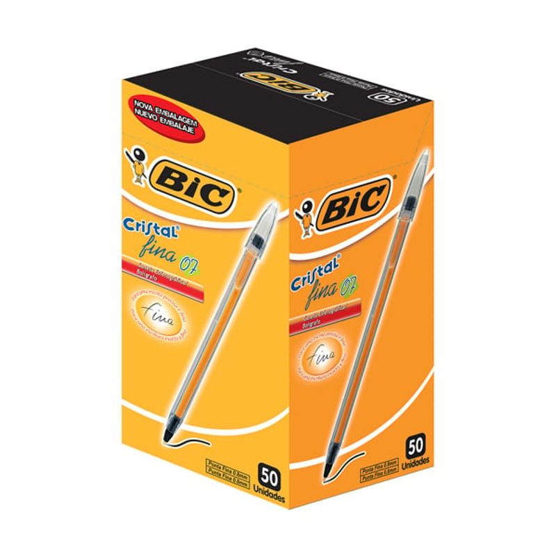 GENERICO - Lápiz Pasta Negro BIC Punta Fina Caja 50 unidades