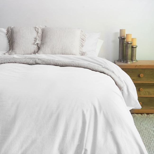 KARSTEN - Cubreplumón Karsten Liss King Blanco 180 hilos