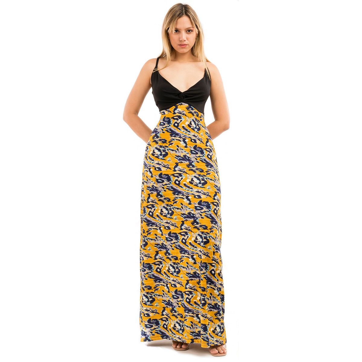 KADOOS - VESTIDO LARGO VERANO SIN MANGAS