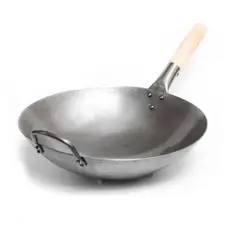 KITCHEN PLUS - Wok tradicional chino de 40 cms