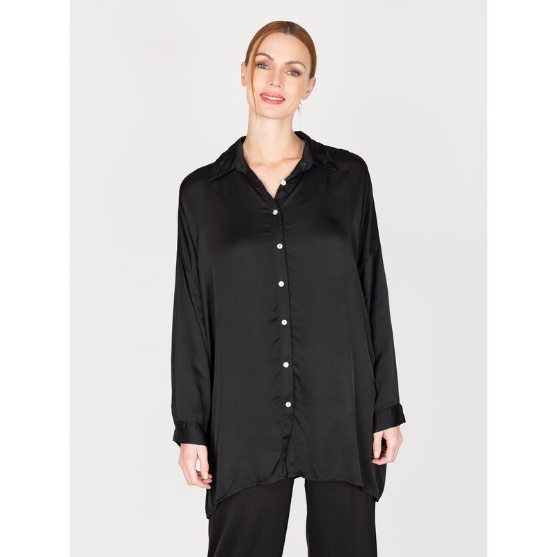 LINEATRE - Blusa Negro Lineatre