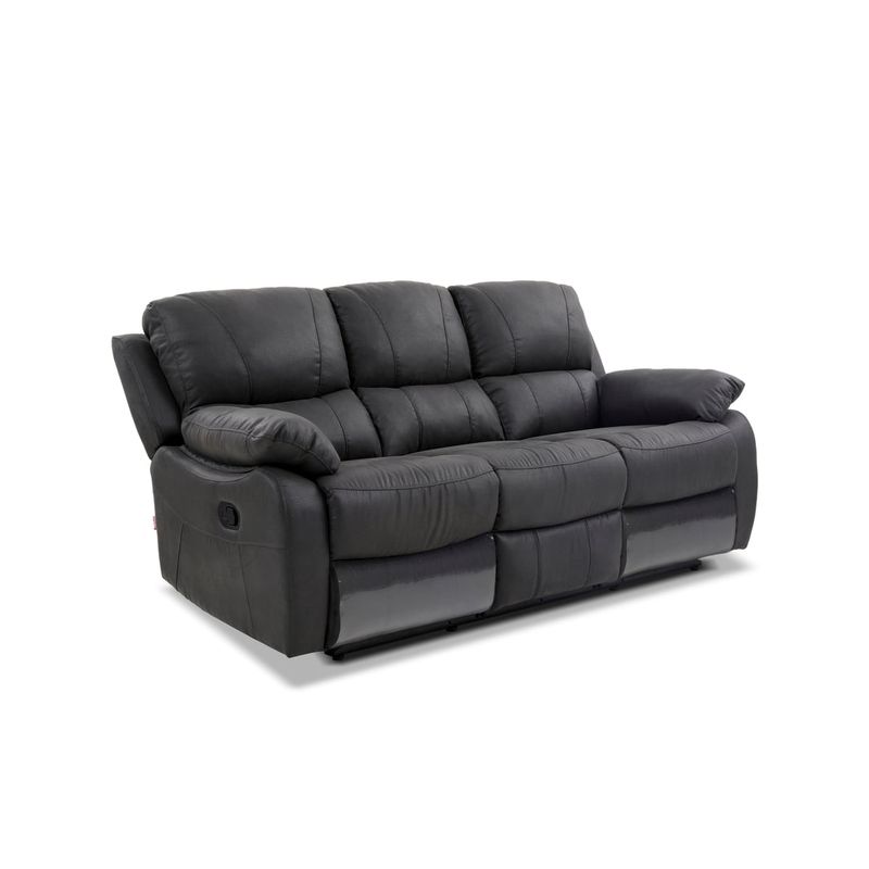 ROSEN - Sofá Reclinable Rosen Orson 3 Cuerpos Tela Manual Stone