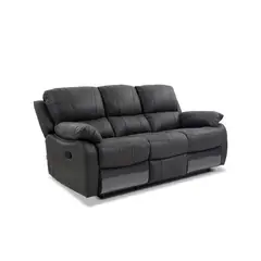 ROSEN - Sofá Reclinable Orson 3 Cuerpos Tela Manual Stone