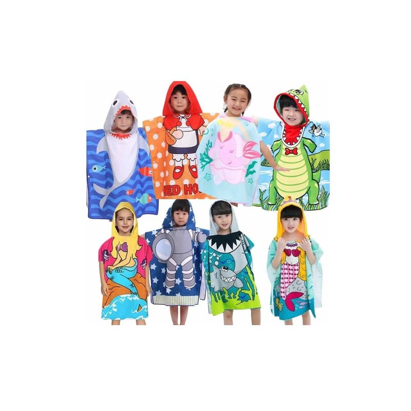 GENERICO - Toallas De infantil Con Capucha Sirena