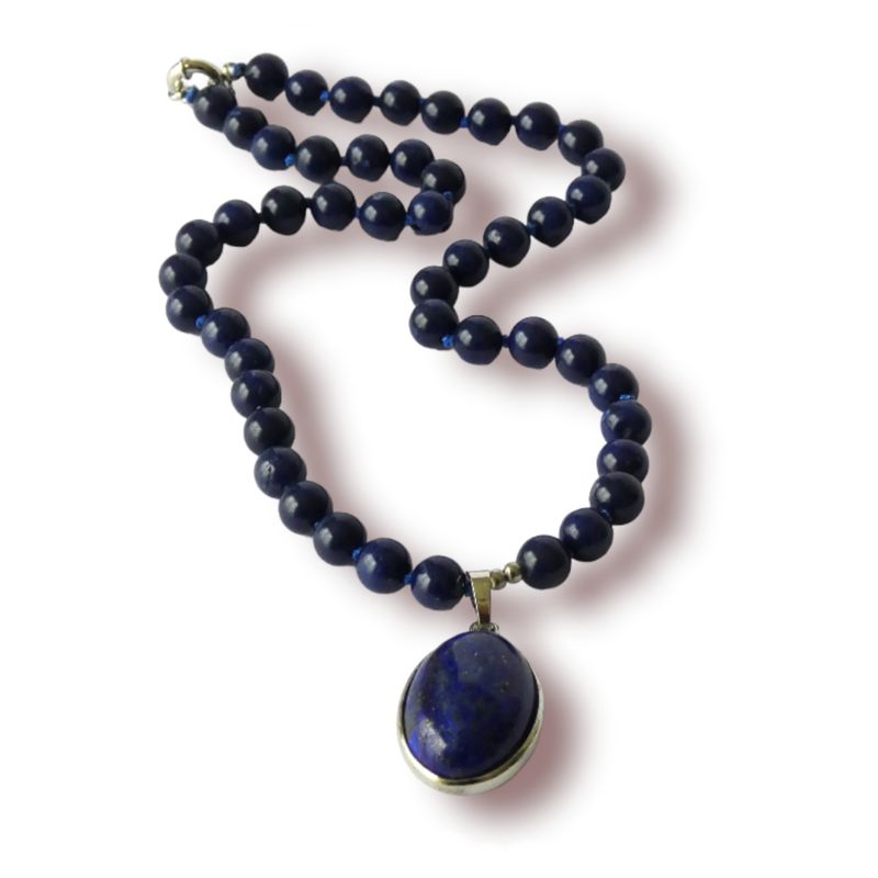 JOYAS MISTIKA - Collar de piedra lapislázuli