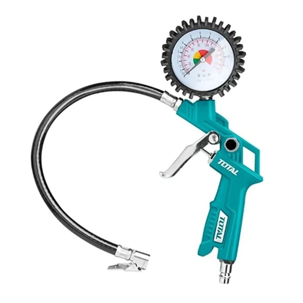 TOTAL TOOLS - Pistola P Inflar Y Calibrar Neumaticos Con Manometro