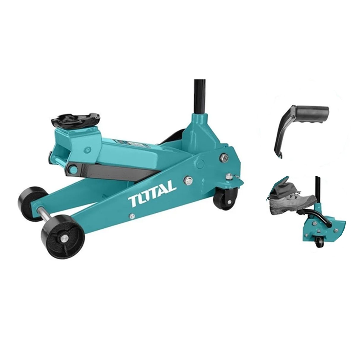 TOTAL TOOLS - Gata Hidraulica Tipo Caiman 3 Toneladas