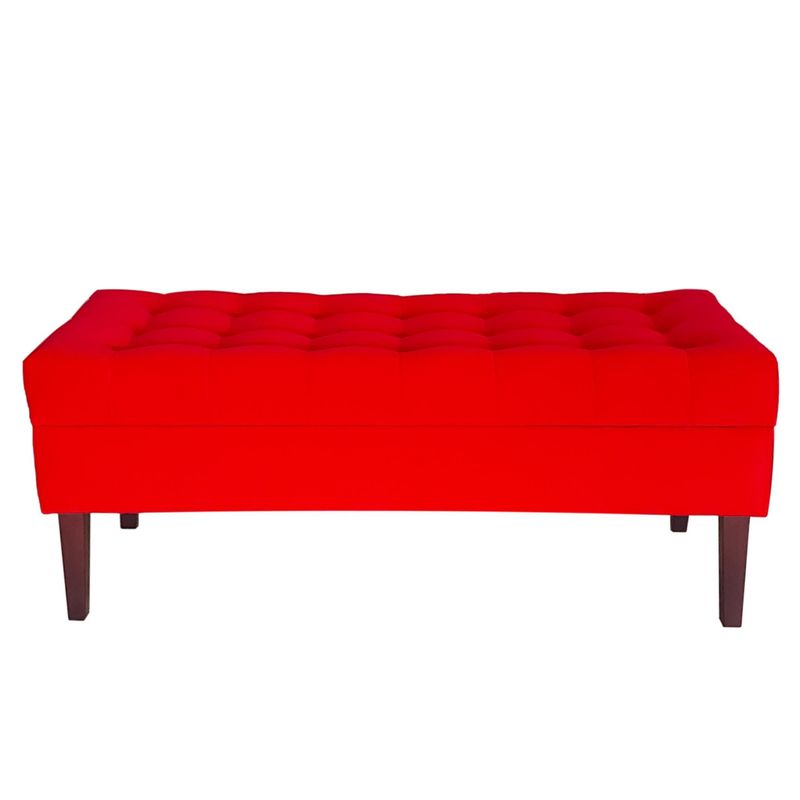 GENERICO - Banqueta Baúl Portofino Color Rojo
