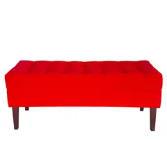 GENERICO - Banqueta Baúl Portofino Color Rojo