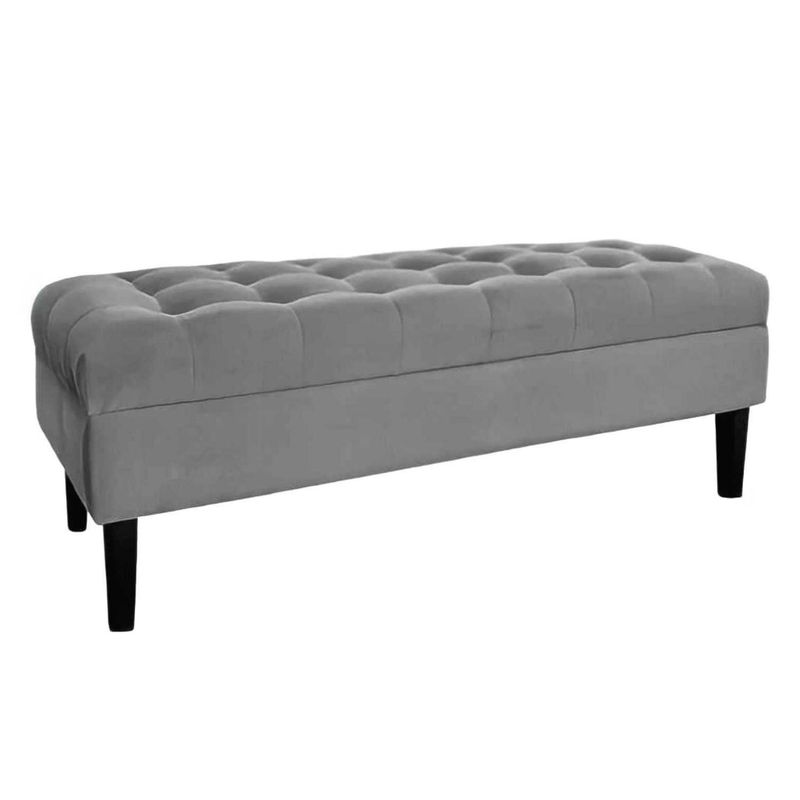 GENERICO - Banqueta Baúl Portofino Color Gris