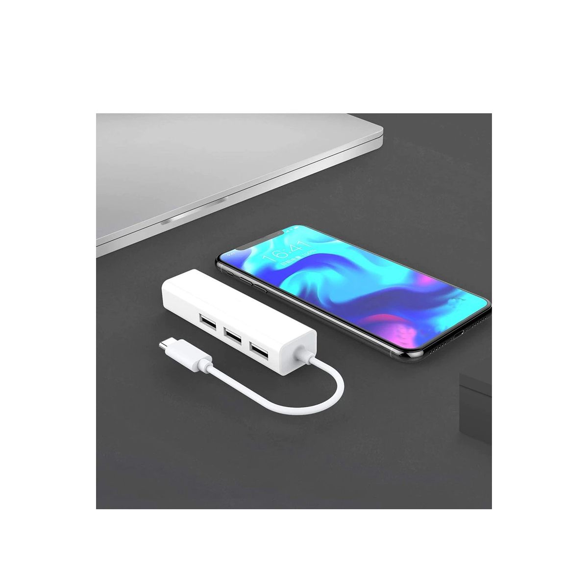 TECNOLAB - HUB Tipo C RJ45 Adaptador 4 en 1 Tecnolab.