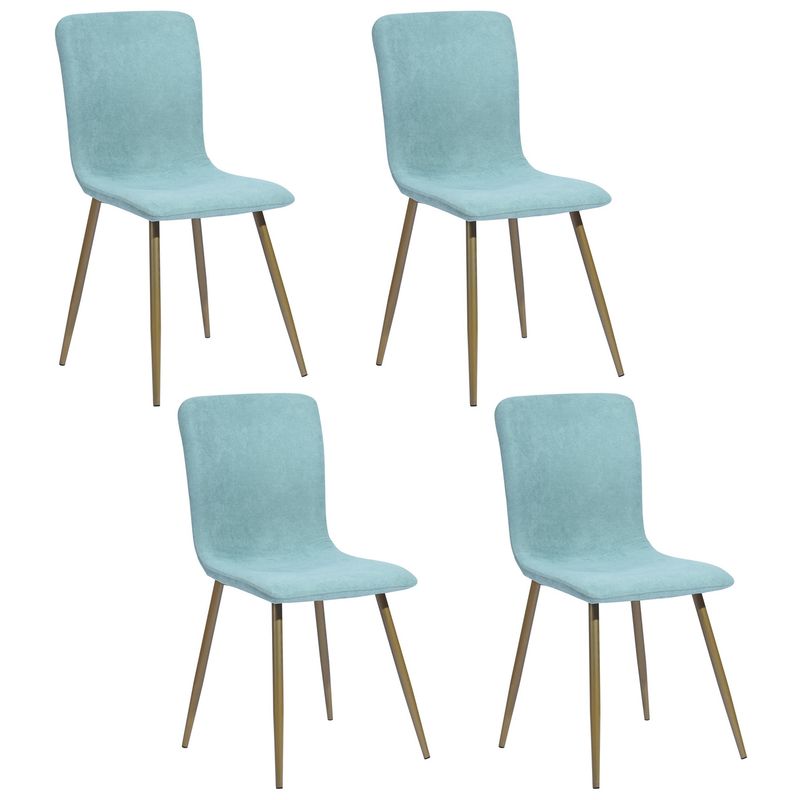 NOVAHUS - Pack 4 Sillas Comedor Gold Juliet - Verde Claro
