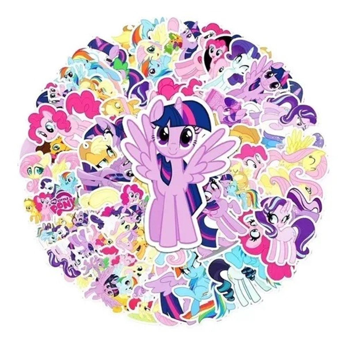 GARSIL - 50 Stickers My little pony - Etiquetas Autoadhesivas