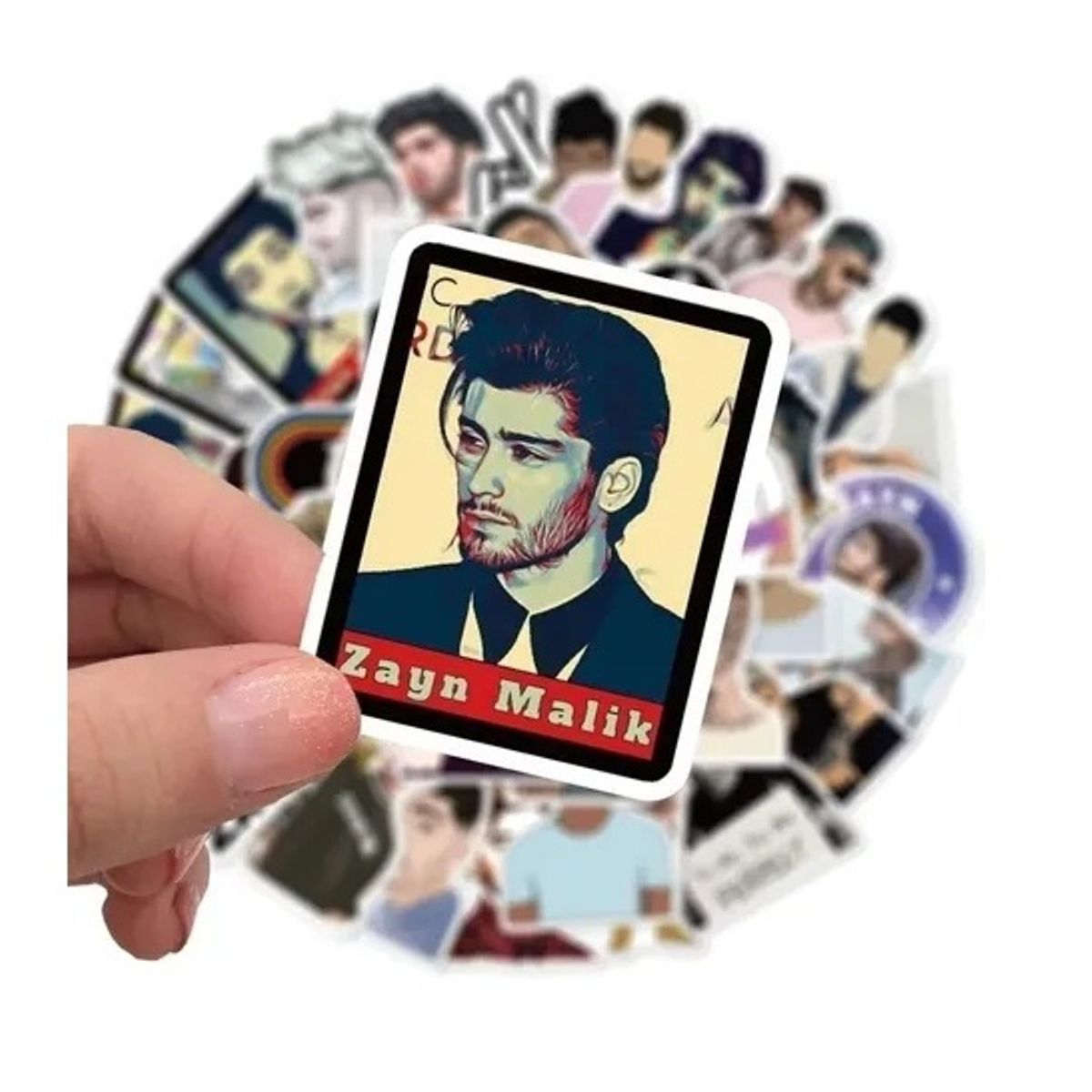 GARSIL - 50 Stickers Zayn Malik - Etiquetas Autoadhesivas