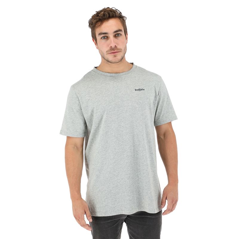 BUFFALO CHILE - Polera Cetus Gris Melange Hombre