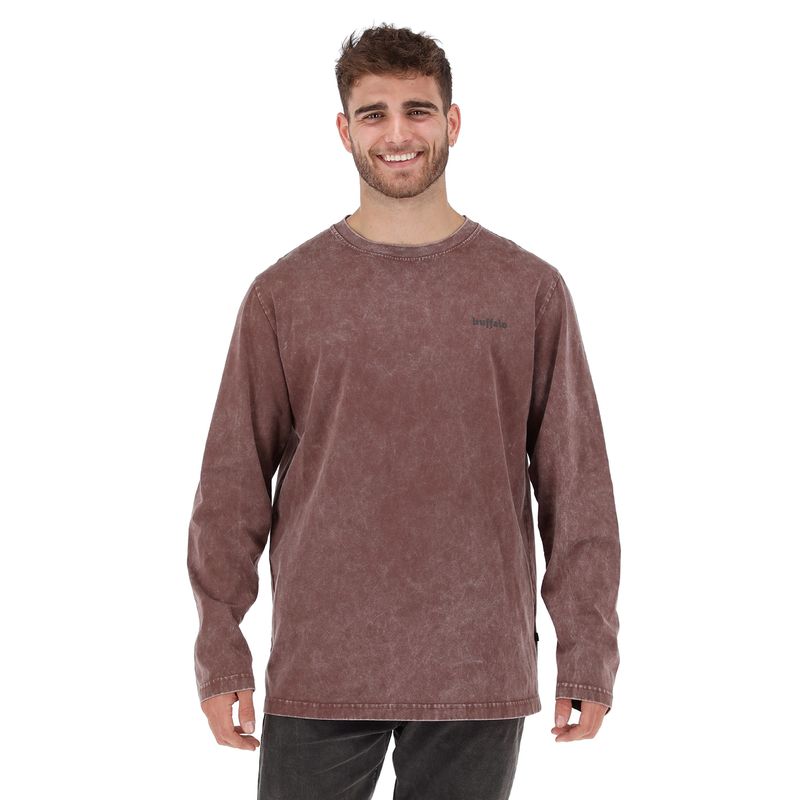 BUFFALO CHILE - Polera Darwin Burdeo Hombre