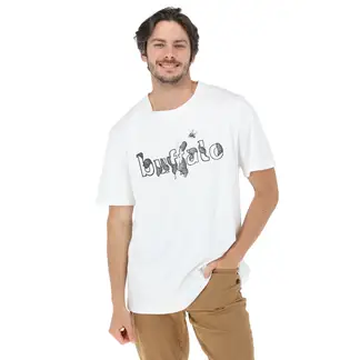 BUFFALO CHILE - Polera Manga Corta Buffalo Panal Blanco Hombre